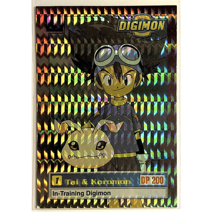  1999 Digimon Tai & Koromon Prizm Holo 4 of 34  Local Legends Cards & Collectibles