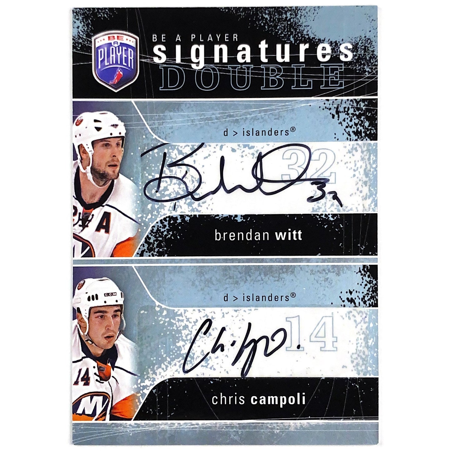 2007-08 Be A Player Brendan Witt / Chris Campoli Double Signatures