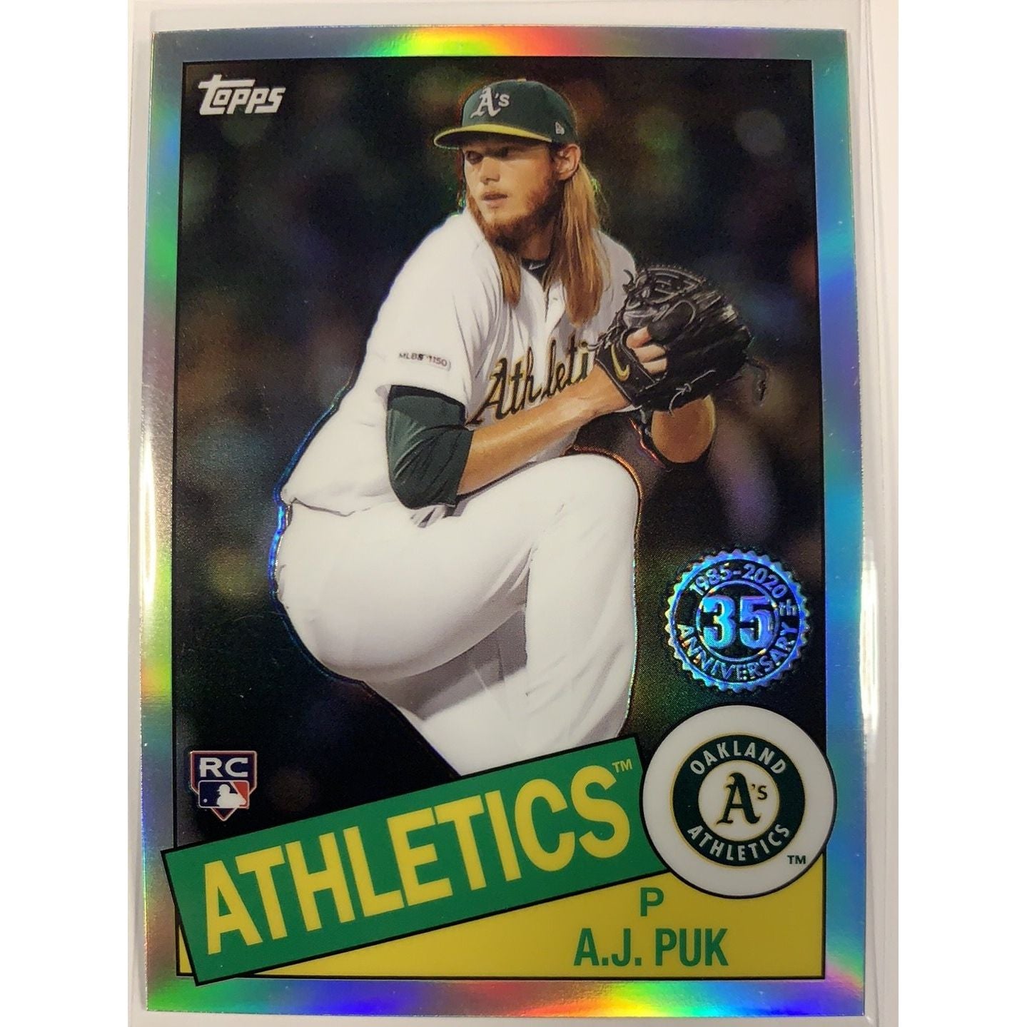  2020 Topps AJ Puk 35th Anniversary Chrome Refractor RC  Local Legends Cards & Collectibles