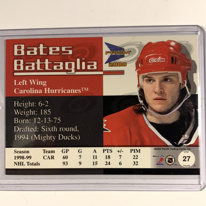  2000-01 Pacific Prism Bates Battaglia Mirror Gold /480  Local Legends Cards & Collectibles