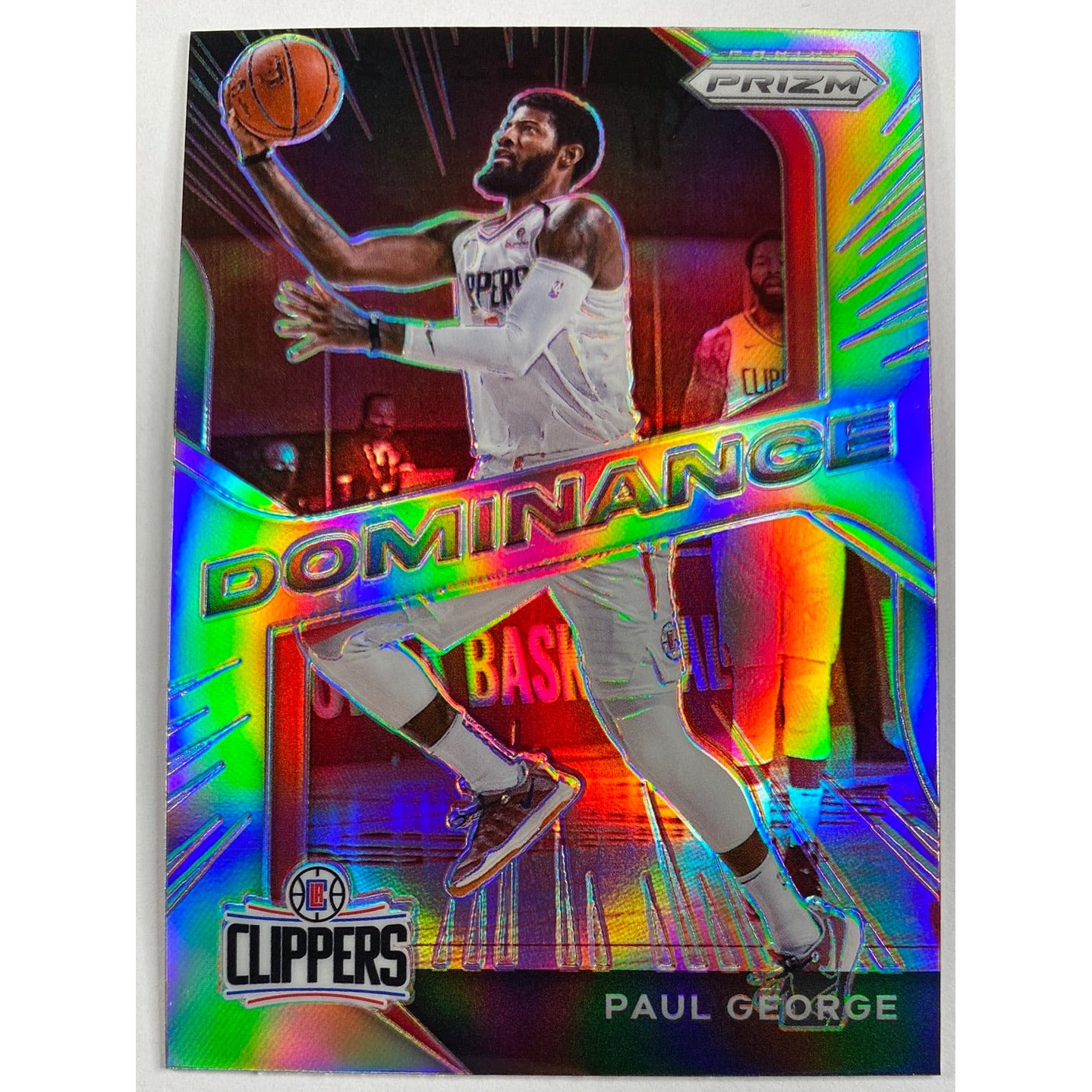 2020-21 Panini Prizm Paul George Dominance Silver Holo Prizm