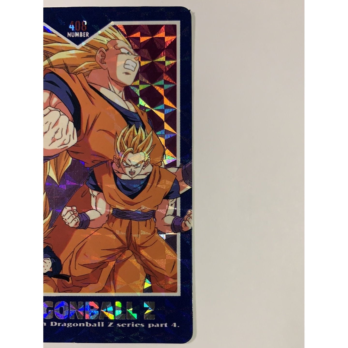  1995 Carte Hero Collection Dragon Ball Z Part 4 Super Saiyan Team Z Holo Prism #408  Local Legends Cards & Collectibles