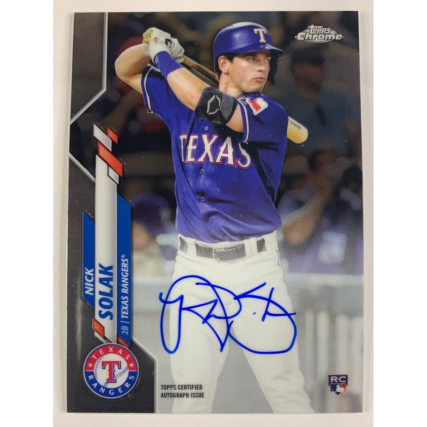 2020 Topps Chrome Nick Solak Auto RC