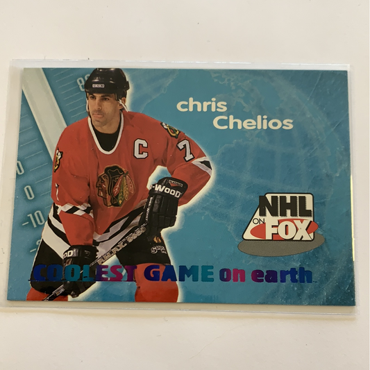  1996 Fleer Skybox Chris Chelios NHL on Fox  Local Legends Cards & Collectibles