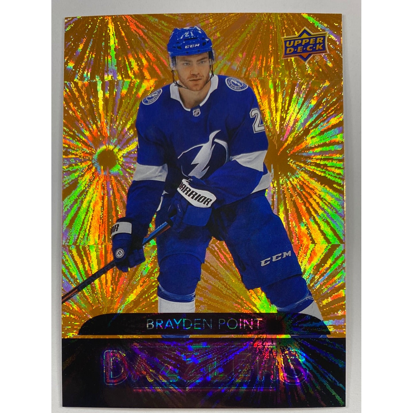 2020-21 Upper Deck Series 2 Brayden Point Orange Dazzlers