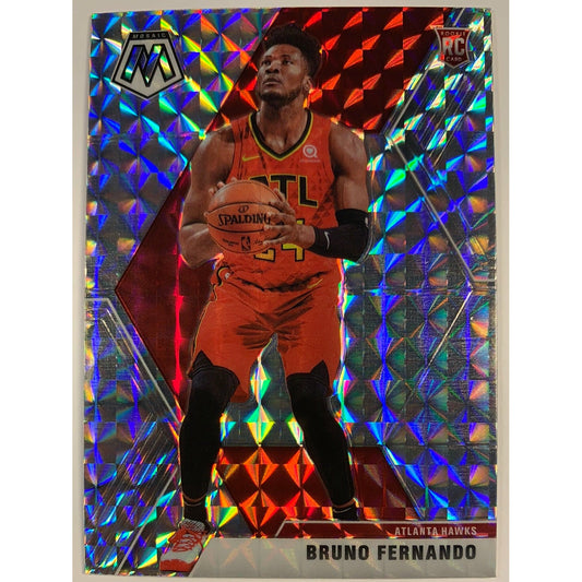 2019-20 Mosaic Bruno Fernando Silver Mosaic Prizm Rookie Card