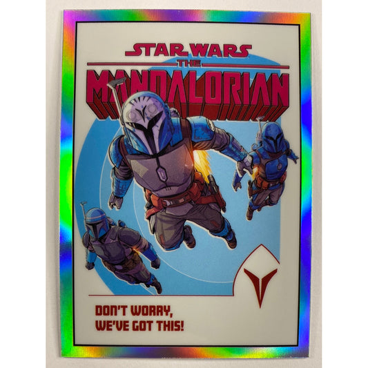 Topps Chrome The Mandalorian Dont Worry, We’ve Got This Comic Book Artwork Refractor