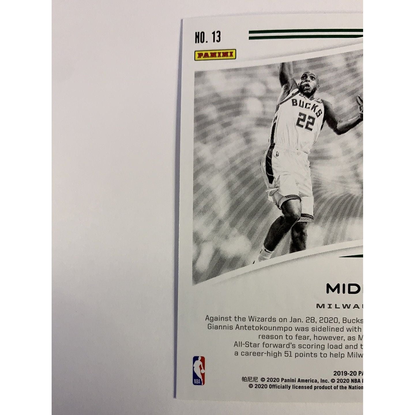  2019-20 Illusions Season Highlights Khris Middleton  Local Legends Cards & Collectibles