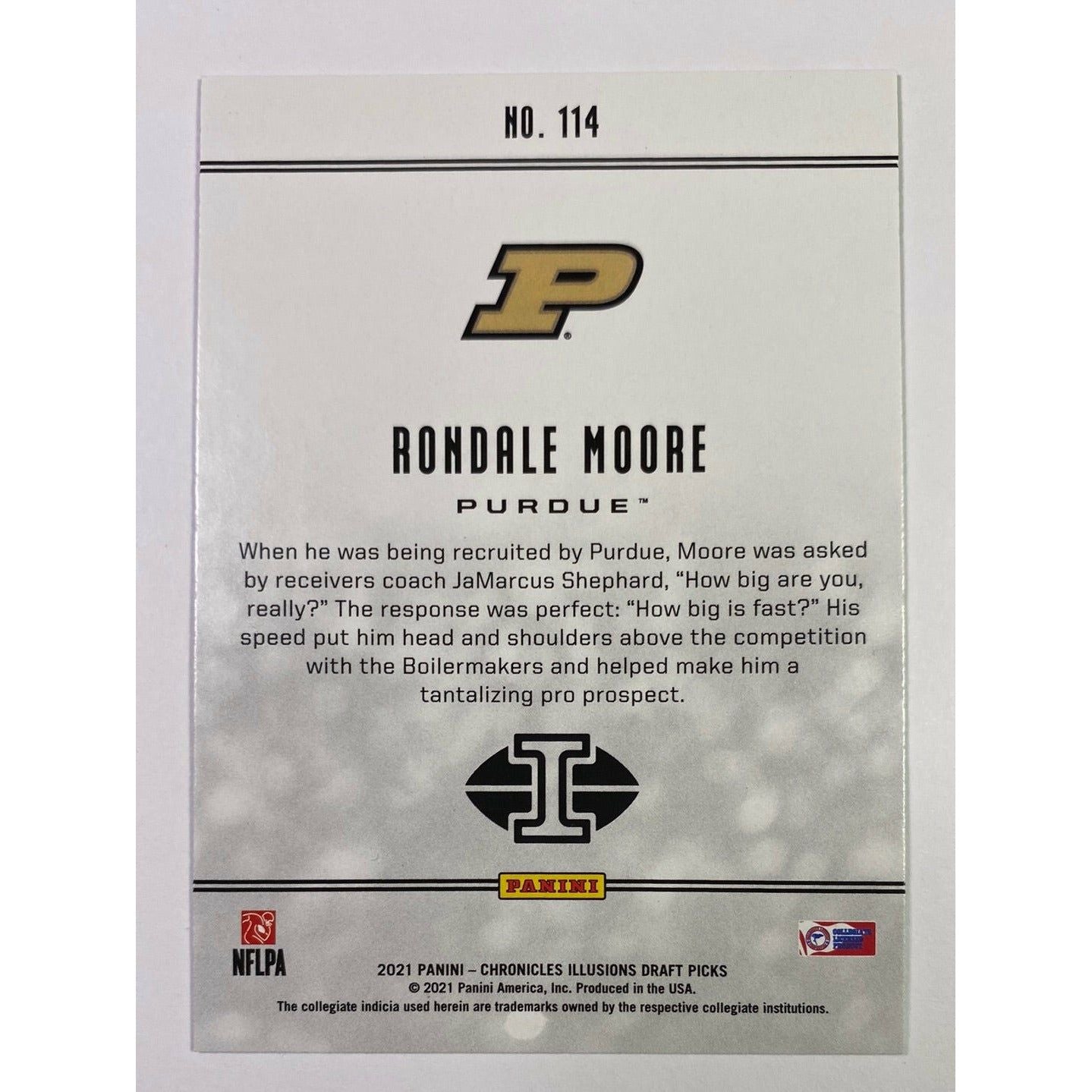 2021 Illusions Draft Picks Rondale Moore Green Parallel RC