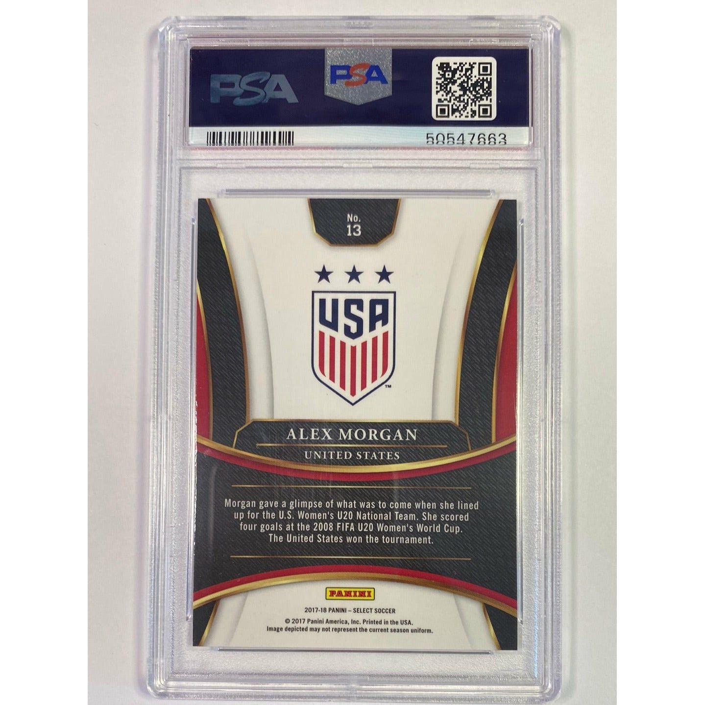 2017 Panini Select Alex Morgan PSA NM-MT 8