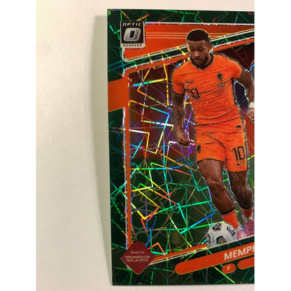 2021-22 Donruss Optic Memphis Depay Green Velocity Prizm