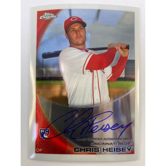 2010 Topps Chrome Chris Heisey RC Auto