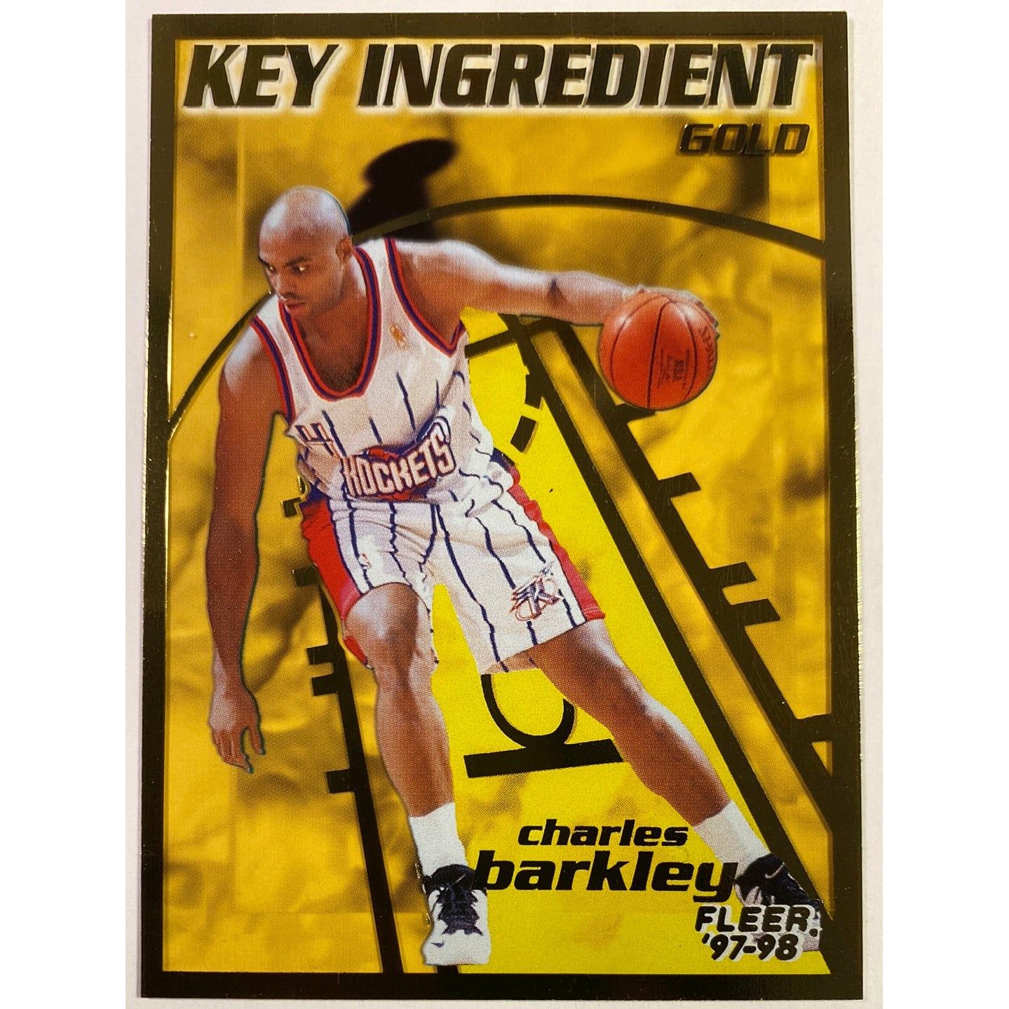  1997-98 Fleer Gold Charles Barkley Key Ingredient Clear Cut  Local Legends Cards & Collectibles