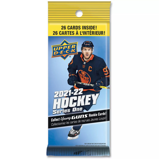 2021-22 Upper Deck Series 1 NHL Hockey Hanger Fat Pack
