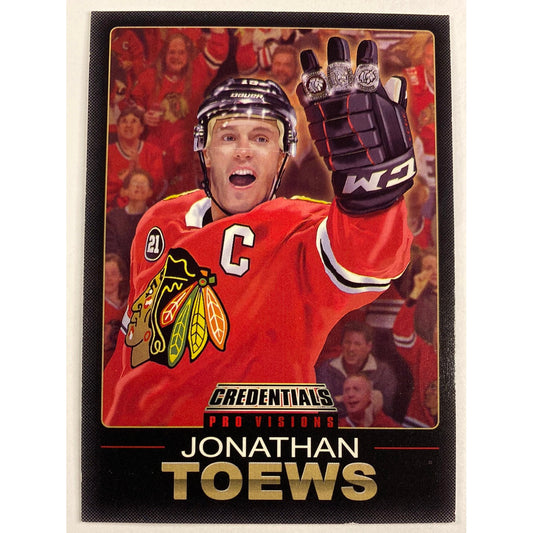 2019-20 Credentials Jonathan Toews Pro Visions Captain Serious