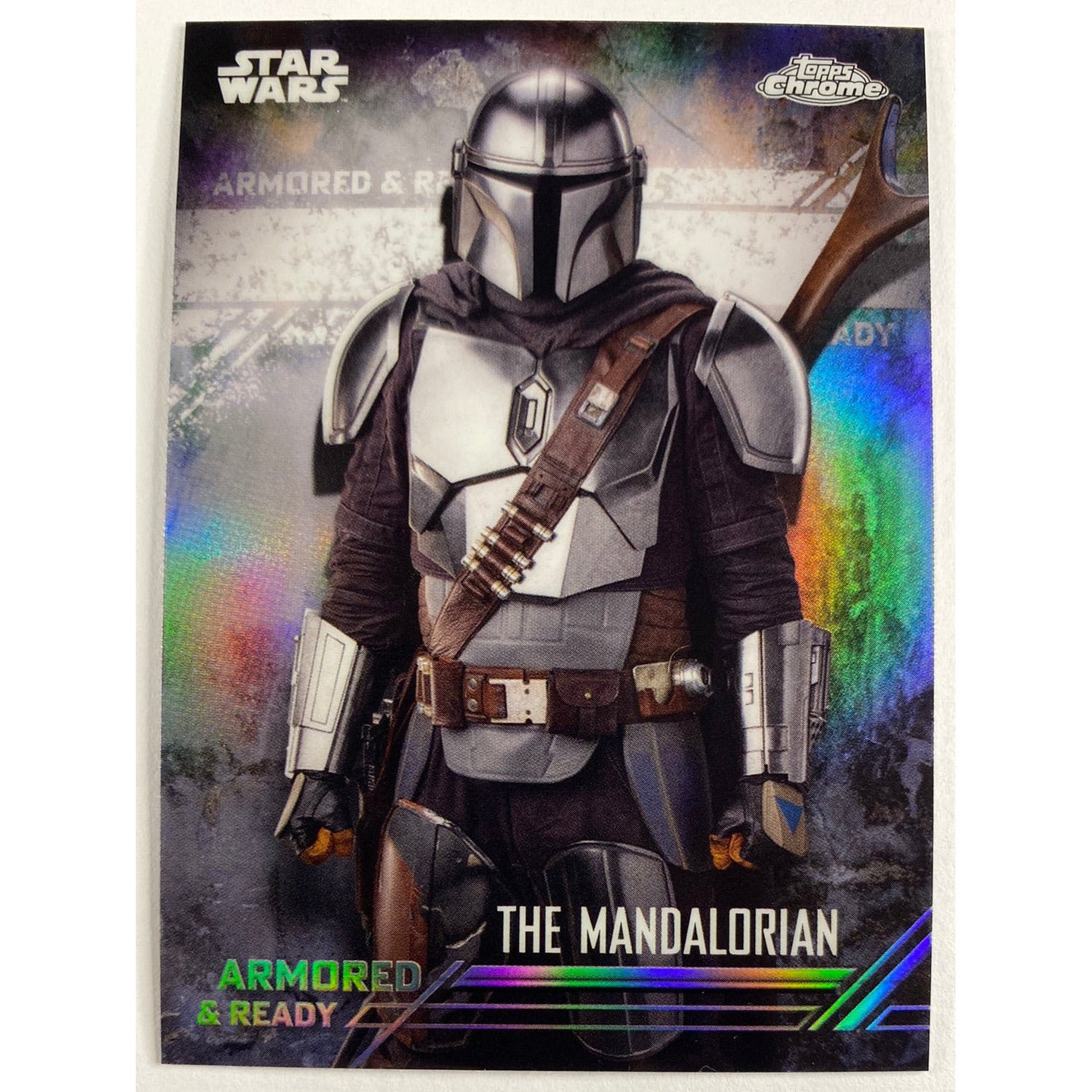 Topps Chrome The Mandalorian Armored And Ready The Mandalorian AR-1 Refractor