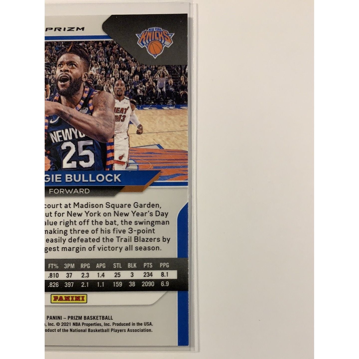  2020-21 Panini Prizm Reggie Bullock Green Prizm  Local Legends Cards & Collectibles