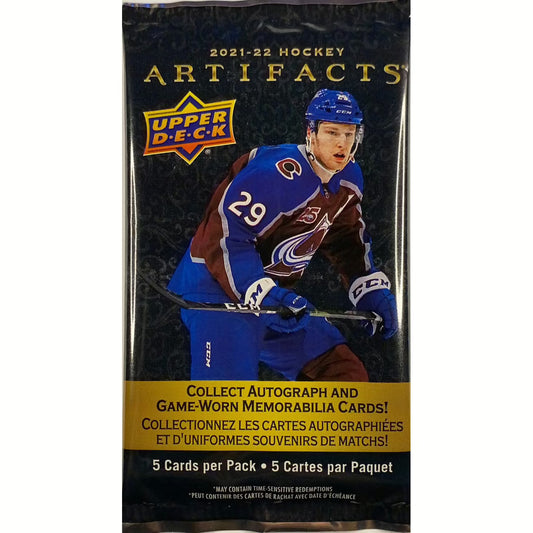 2021-22 Upper Deck Artifacts NHL Hockey Retail Pack