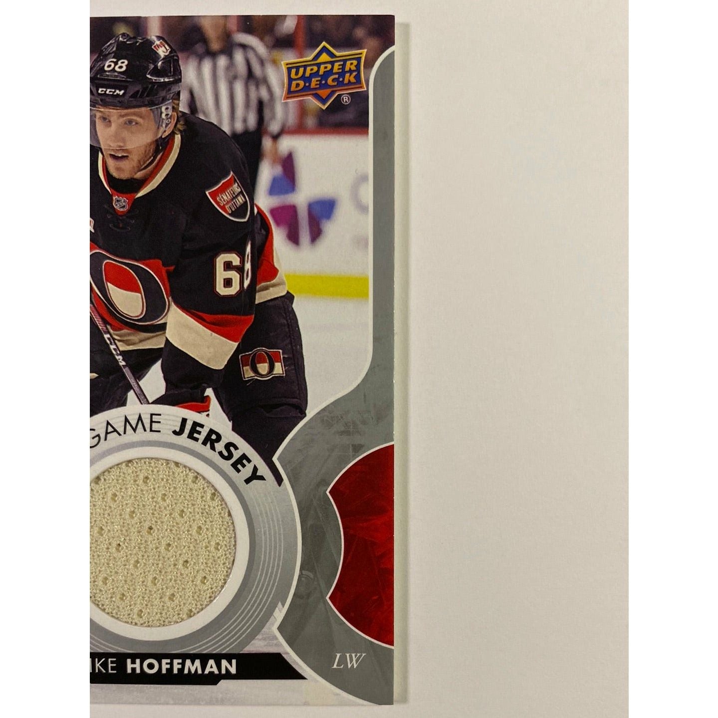 2017-18 Upper Deck Series 1 Mike Hoffman UD Game Jersey