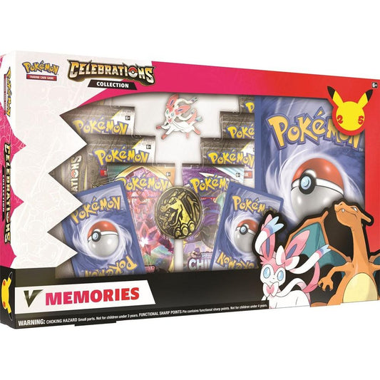  Pokémon Celebrations GameStop Exclusive Sylveon + Lances Charizard V Memories Box  Local Legends Cards & Collectibles