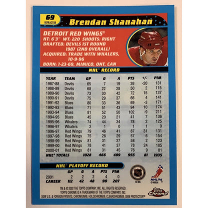  2002 Topps Chrome Brendan Shanahan Refractor  Local Legends Cards & Collectibles