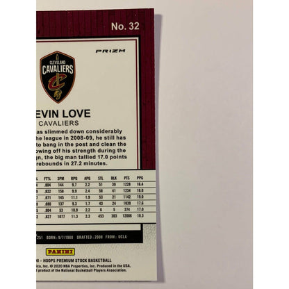 2019-20 Hoops Premium Stock Kevin Love