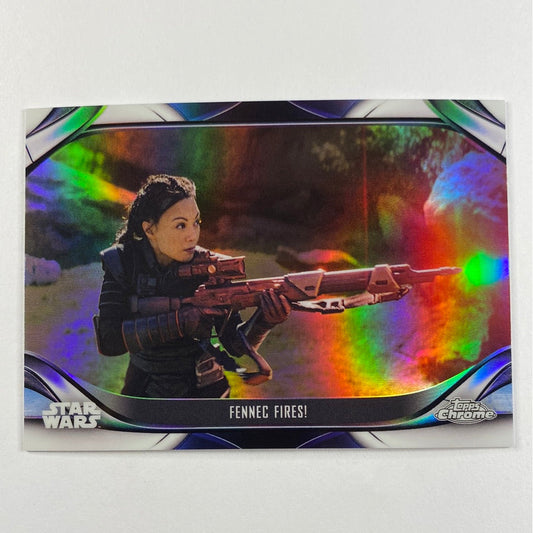 Topps Chrome The Mandalorian Fennec Fires Refractor