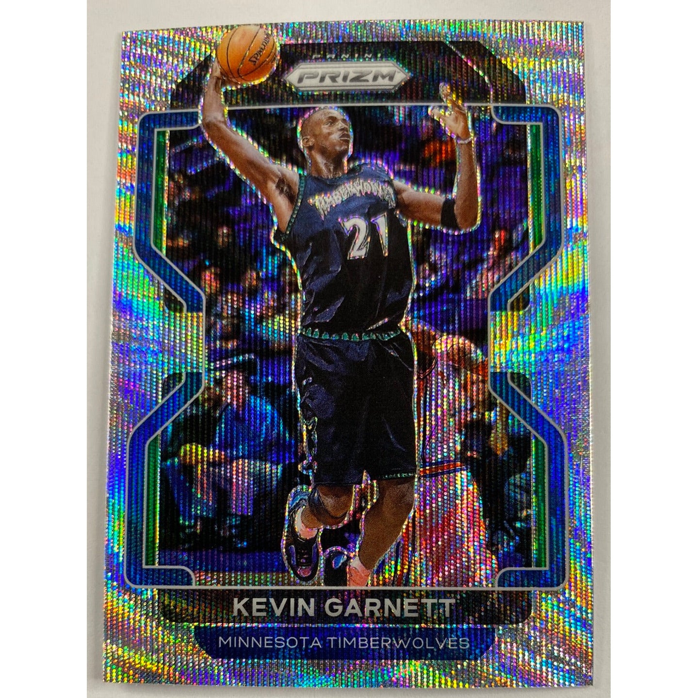 2021-22 Panini Prizm Kevin Garnett Silver Wave Prizm