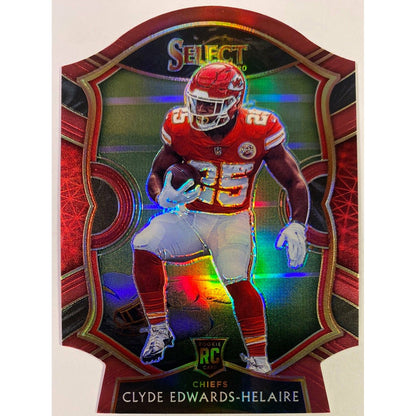  2020 Select Clyde Edwards-Helaire Concourse Level Maroon Die Cut Silver Holo Prizm  Local Legends Cards & Collectibles
