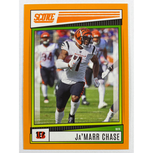 2022 Score Ja’Marr Chase Orange Parallel