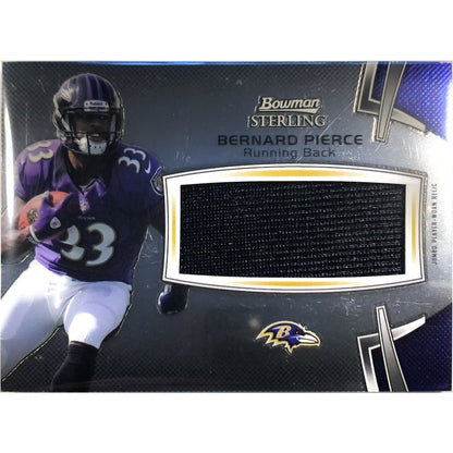  2012 Bowman Sterling Bernard Pierce Jumbo Rookie Relic  Local Legends Cards & Collectibles