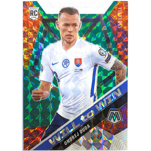 2020-21 Mosaic Ondrej Duda Will to Win Green Mosaic Prizm RC