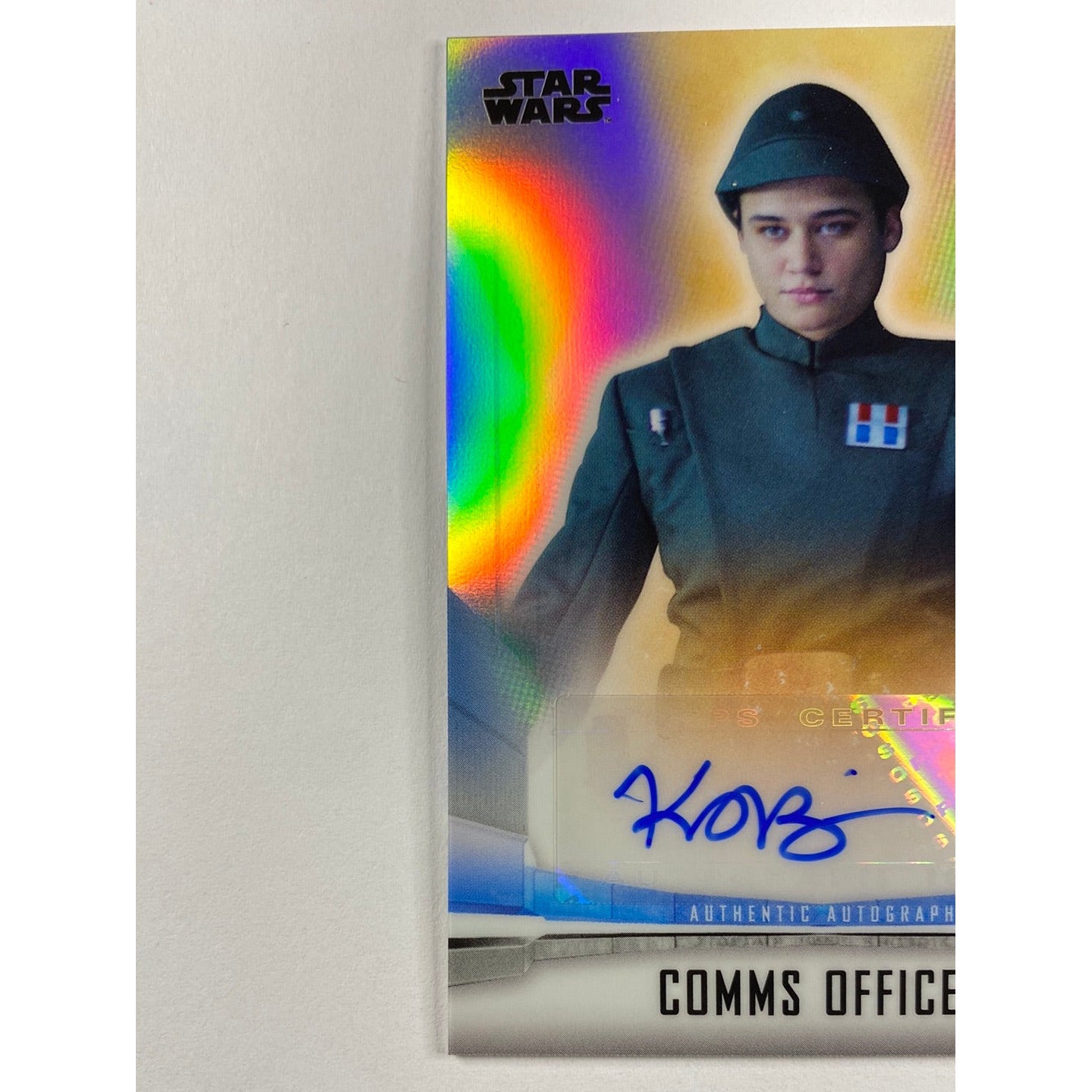 Topps Chrome The Mandalorian Comms Officer Katy O’Brian Auto Refractor