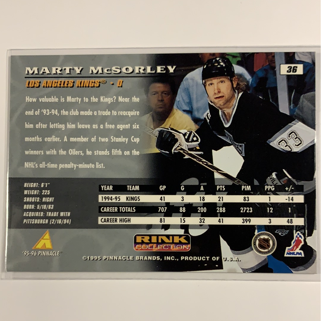  1995-96 Pinnacle Marty McSorley Rink Collection  Local Legends Cards & Collectibles