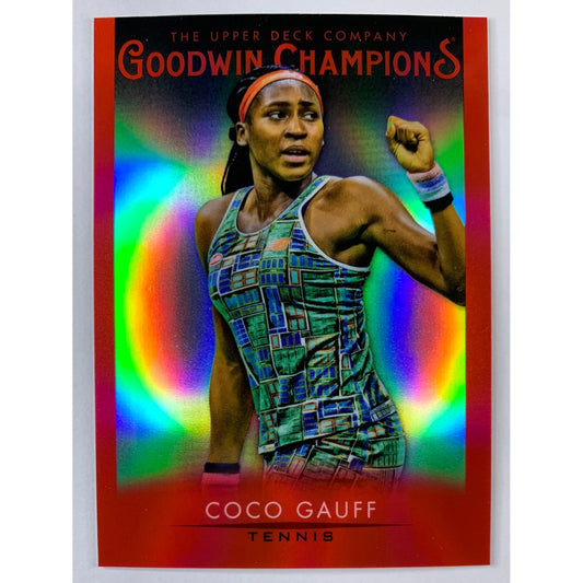 2021 Goodwin Coco Gauff Platinum Red