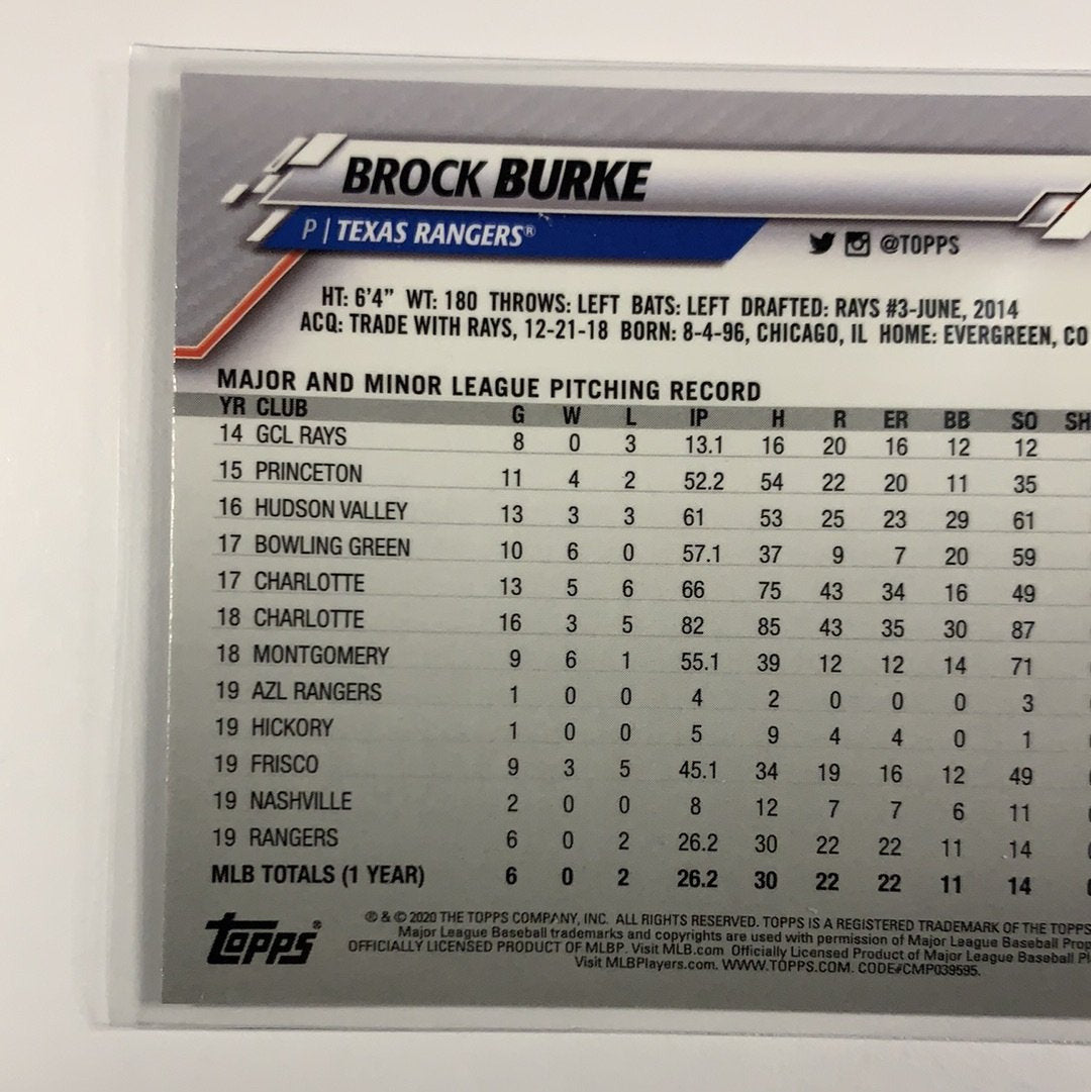  2020 Topps Chrome Brock Burke RC  Local Legends Cards & Collectibles