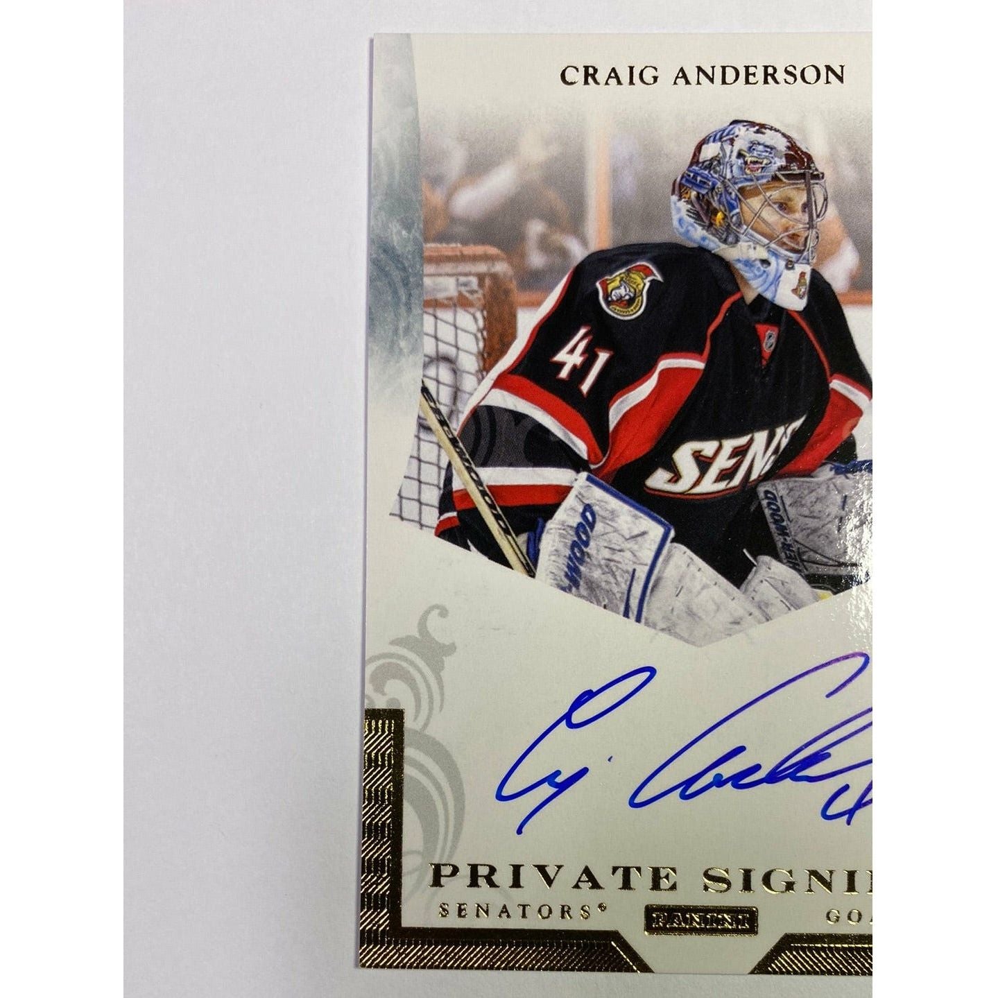 2011-12 Panini Craig Anderson Private Signings