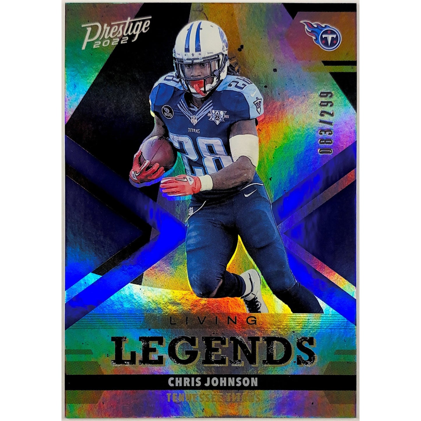 2022 Prestige Chris Johnson Xtra Points Living Legends Foil /299