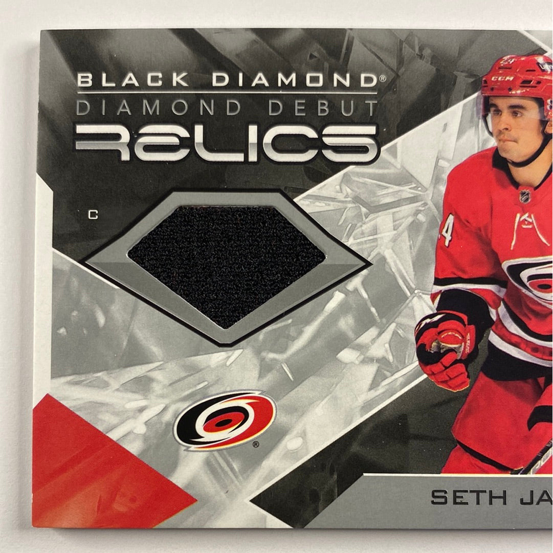 2021-22 Black Diamond Seth Jarvis Diamond Debut Relics