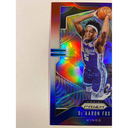  2019-20 Panini Prizm De’Aaron Fox Red White Blue Prizm  Local Legends Cards & Collectibles