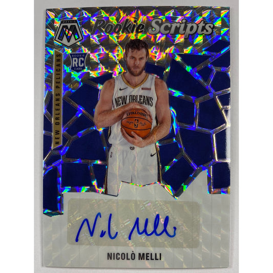 2019-20 Mosaic Nicolo Melli Rookie Scripts Mosaic Prizm