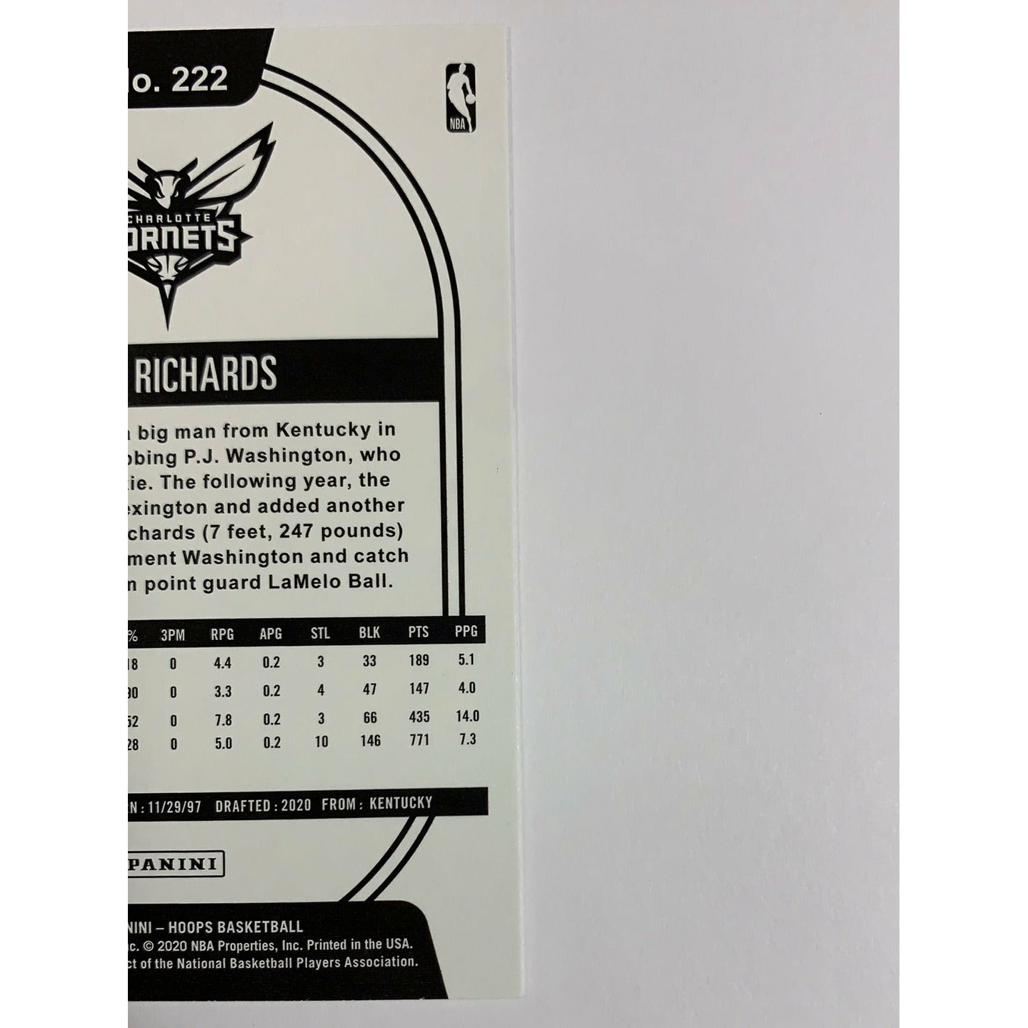 2020-21 Hoops Nick Richards RC Holiday Parallel