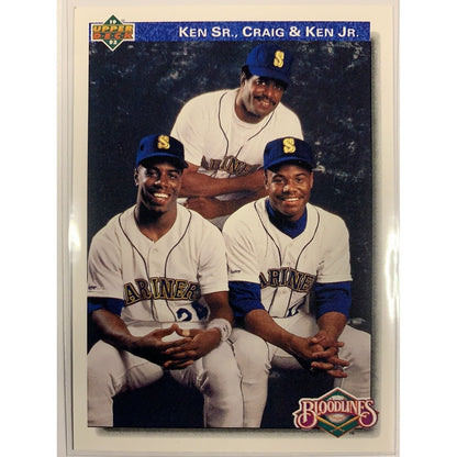  1991 Upper Deck Ken Sr Craig & Ken Jr Bloodlines  Local Legends Cards & Collectibles
