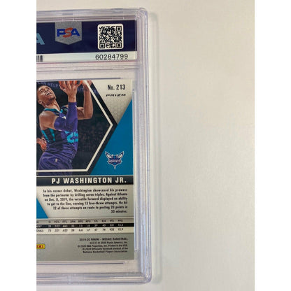 2019 Panini Mosaic PJ Washington JR. Jumping Fast Break Prizm #213 PSA MINT 9