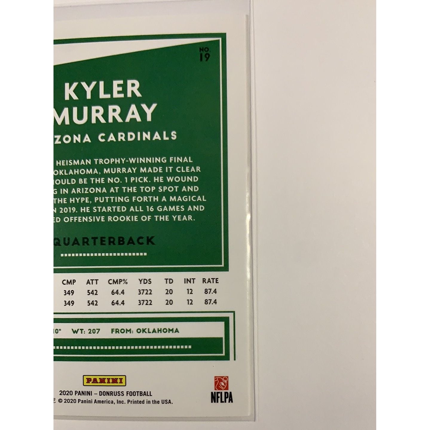  2020 Donruss Kyler Murray Base #19  Local Legends Cards & Collectibles