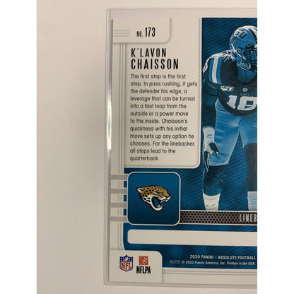  2020 Panini Absolute K’lavon Chaisson RC  Local Legends Cards & Collectibles