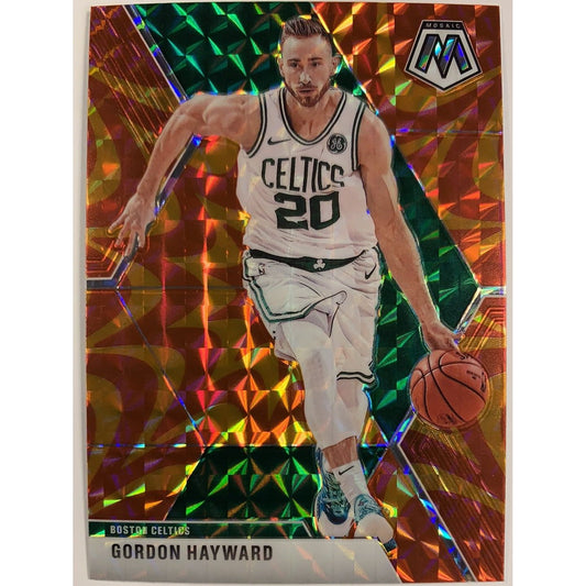  2019-20 Mosaic Gordon Hayward Orange Reactive Prizm  Local Legends Cards & Collectibles