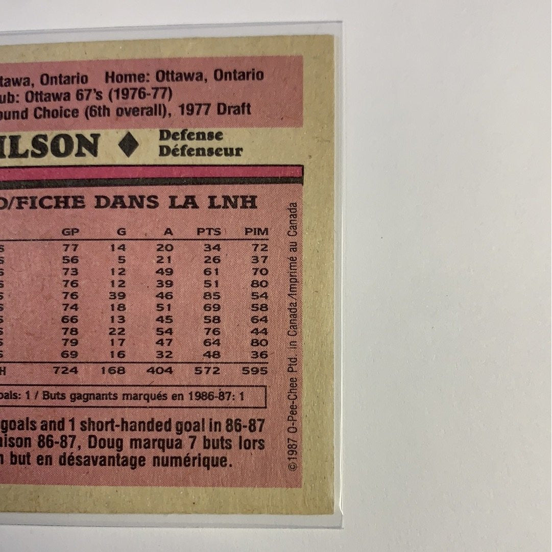  1987-88 O-Pee-Chee Doug Wilson Base #14  Local Legends Cards & Collectibles