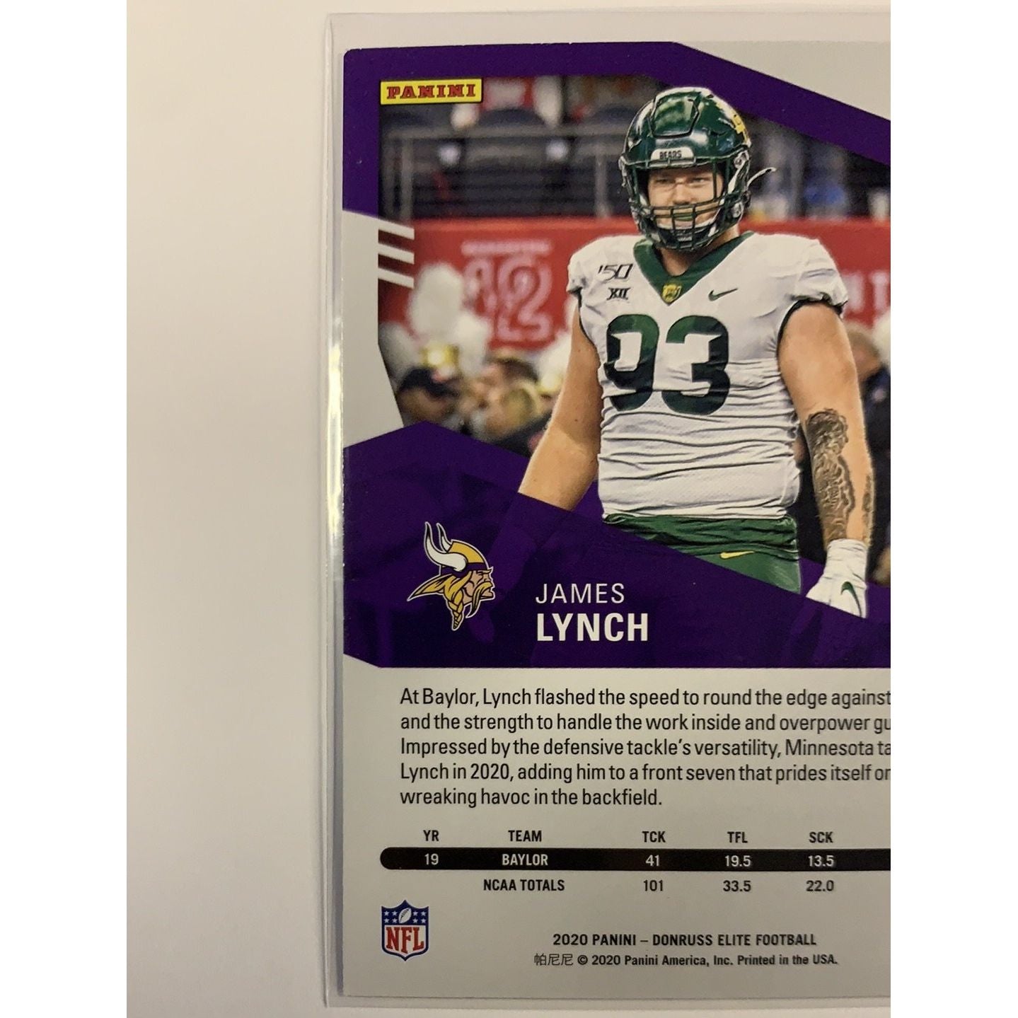  2020 Donruss Elite James Lynch RC Green Foil Parallel  Local Legends Cards & Collectibles
