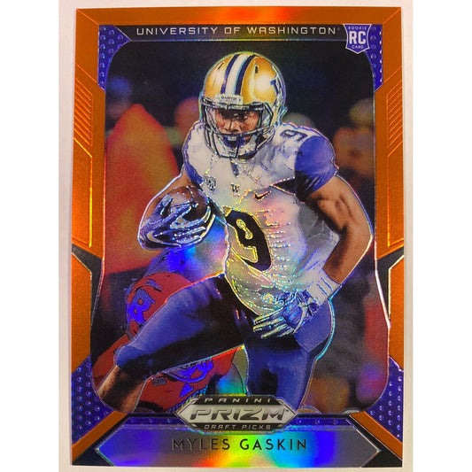  2019 Panini Prizm Draft Picks Myles Gaskin Orange Prizm RC  Local Legends Cards & Collectibles